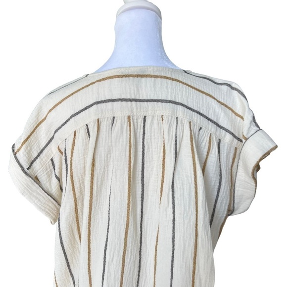 Madewell - NWT Lightspun Westing Shirt in Stripe Sz S - Picture 8 of 10